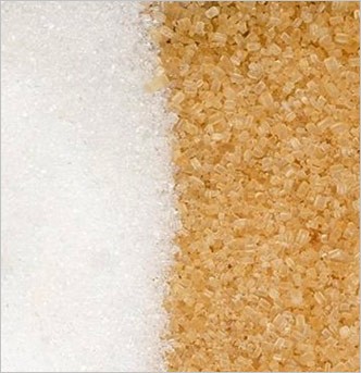 מה ההבדל בין סוכר חום דמררה לבן